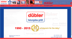 Desktop Screenshot of duebler-heizung.de