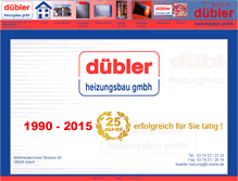 Tablet Screenshot of duebler-heizung.de